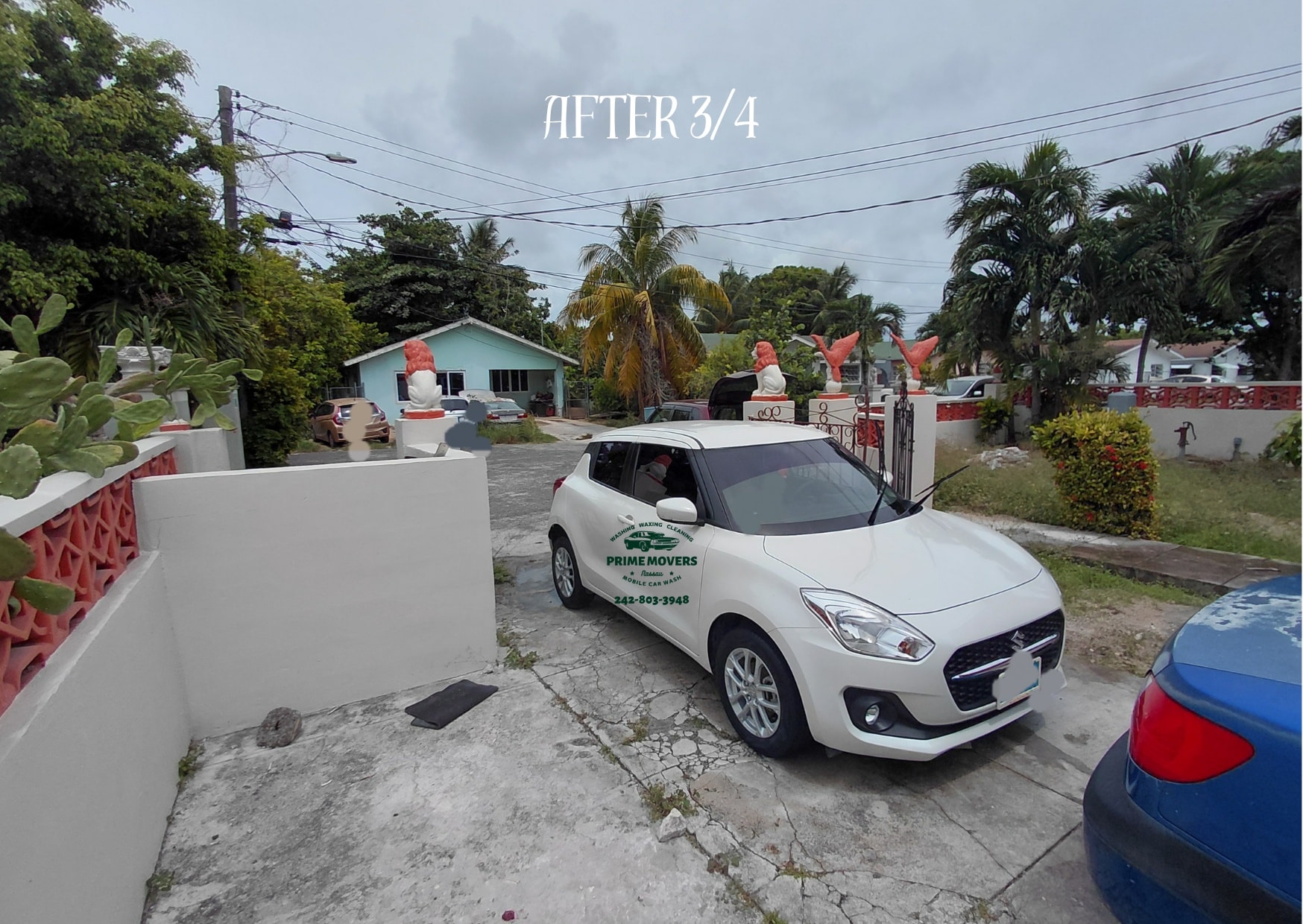 Prime Movers car detailing before and after - sparkling clean finish